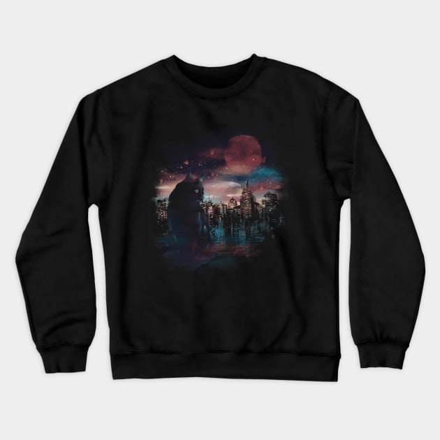 City Lights Crewneck Sweatshirt by DANDINGEROZZ